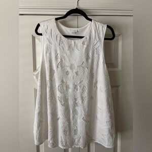 J. Jill White Sleeveless Top